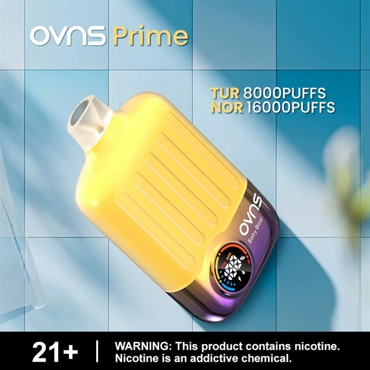 OVNS Prime 16K Puffs 20ml 700mAh Prefilled Nicotine Salt Rechargeable Disposable OVNS Prime 16K Puffs 20ml 700mAh Prefilled Nicotine Salt Rechargeable Disposable